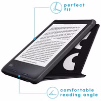 imoshion Design Vouwbare Bookcase Kobo Libra 2 / Tolino Vision 6 - Don't touch