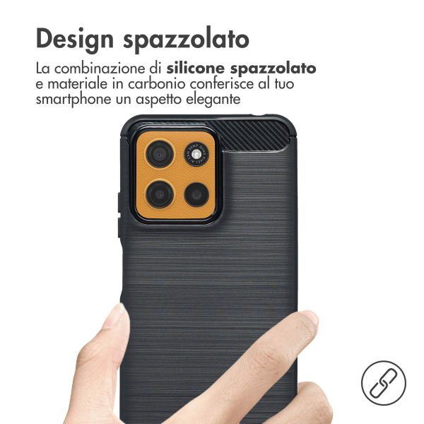 imoshion Brushed Backcover Motorola Moto G15 / G15 Power - Zwart