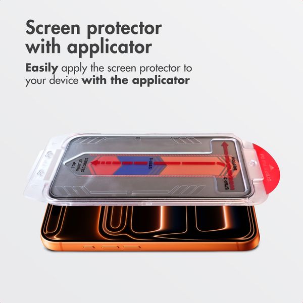Accezz Tempered Glass Screen Protector with Applicator - 2-pack Apple iPhone 17 Pro Max