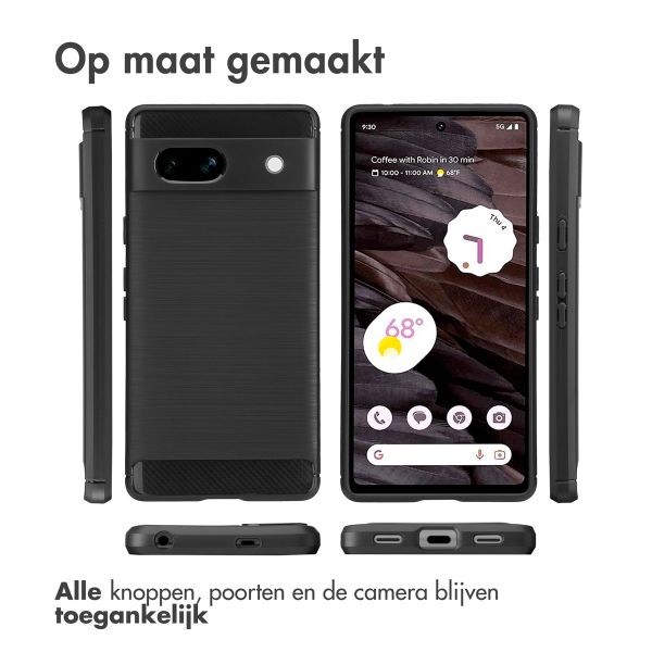 imoshion Brushed Backcover Google Pixel 7a - Zwart