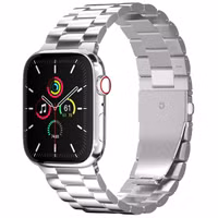 imoshion Stalen bandje Apple Watch Series 1 t/m 9 / SE (38/40/41 mm) | Series 10 (42 mm) - Zilver