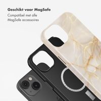 Selencia Vivid Tough Backcover met MagSafe iPhone 14 - Golden Beige Marble