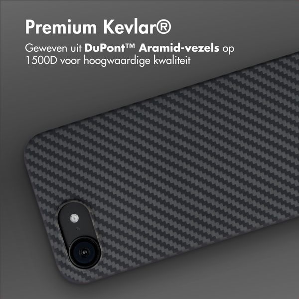 Accezz MagSafe Kevlar® Backcover Apple iPhone 17e / 16e - Zwart