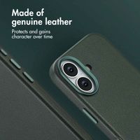 Accezz Leather Back Cover with MagSafe Apple iPhone 17 - Cedar Green