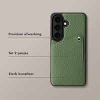 Selencia Riva Backcover met Pashouder Samsung Galaxy S26 Plus - Sage Green