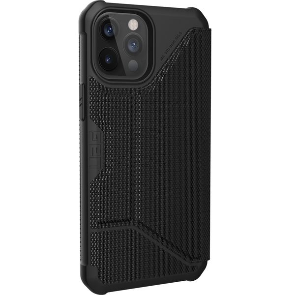 UAG Metropolis Bookcase iPhone 12 Pro Max - Kevlar Black