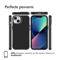 imoshion Rugged Hybrid Carbon Case Apple iPhone 13 - Zwart