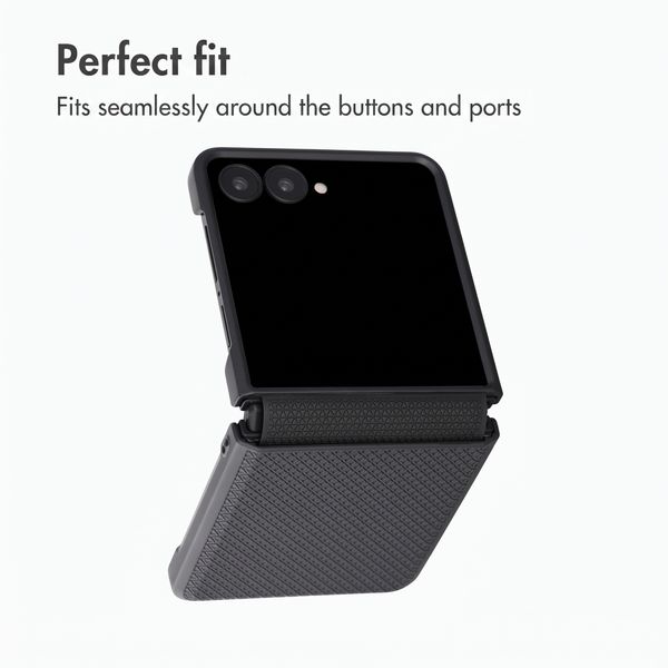 Accezz Grid Back Cover Samsung Galaxy Z Flip 8 - Black