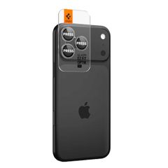 Spigen GLAStR Camera Protector Glas 2 Pack Apple iPhone 17 Pro / 17 Pro Max / 16 Pro / 16 Pro Max / 15 Pro / 15 Pro Max / 14 Pro / 14 Pro Max - Grijs