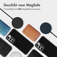 imoshion Rugged Hybrid Carbon Case met MagSafe Samsung Galaxy S23 Plus - Zwart