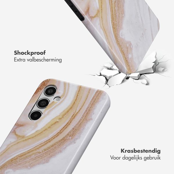 Selencia Vivid Backcover Samsung Galaxy A55 - Chic Marble Gold