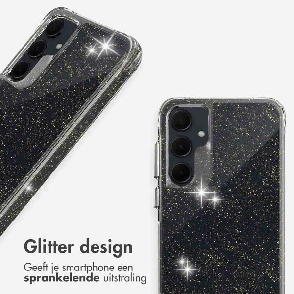 imoshion Clear Glitter Backcover Samsung Galaxy A35 - Goud
