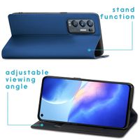 imoshion Slim Folio Bookcase Oppo Find X3 Neo - Donkerblauw