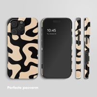 Selencia Vivid Backcover Apple iPhone 16 Pro - Art Wave Black