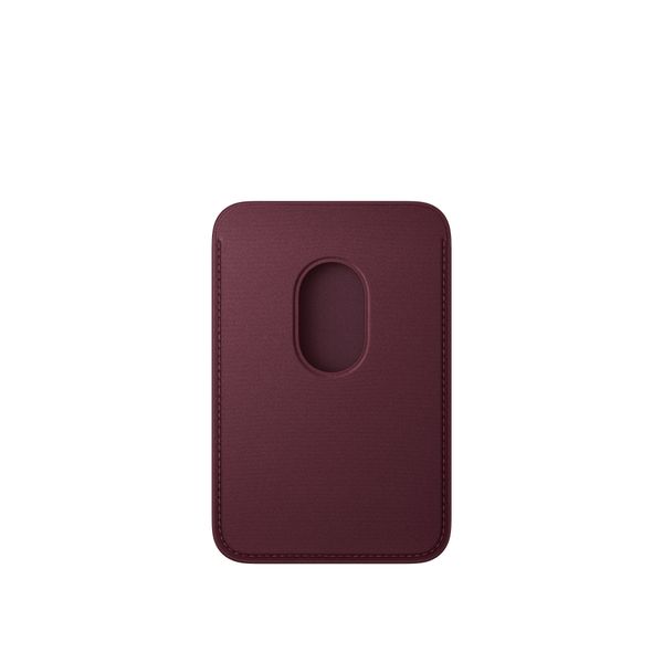 Apple FineWoven Wallet MagSafe with 'Find My' feature - Burgundy