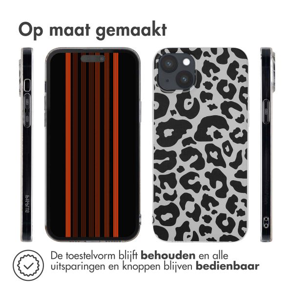 imoshion Design hoesje iPhone 15 Plus - Luipaard / Zwart