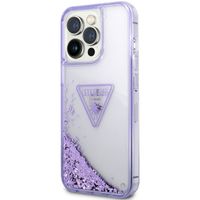 Guess Liquid Glitter Backcover iPhone 14 Pro Max - Paars