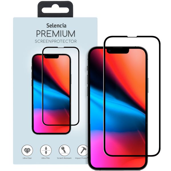 Selencia Gehard Glas Premium Screenprotector iPhone 13 Pro Max / 14 Plus - Zwart