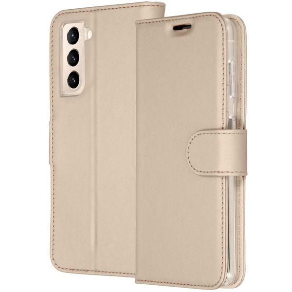 Accezz Wallet Softcase Bookcase Galaxy S21 Plus - Goud