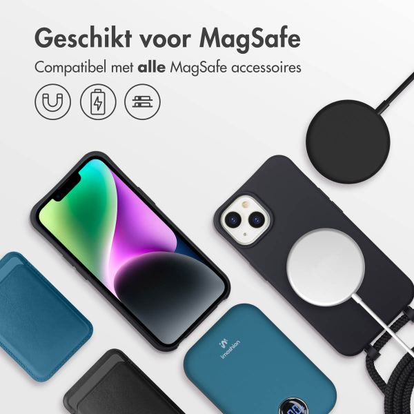 imoshion Color Backcover met afneembaar koord MagSafe Apple iPhone 14 - Zwart