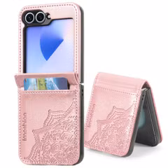 imoshion Mandala Bookcase Samsung Galaxy Z Flip 6 - Rosé Goud