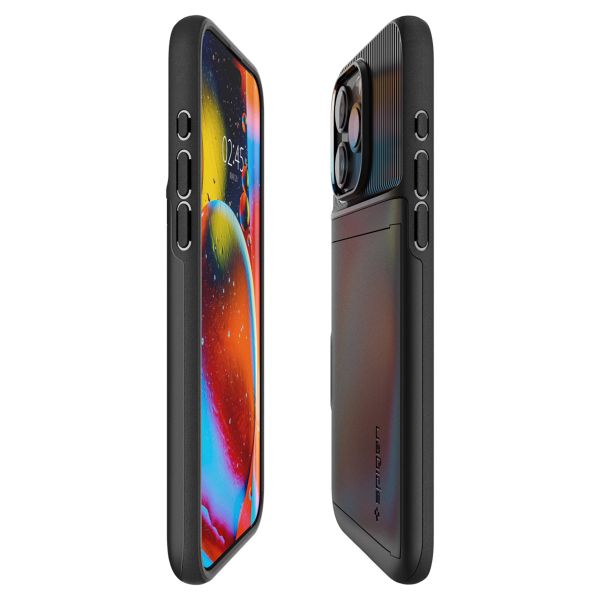 Spigen Slim Armor CS Backcover Apple iPhone 15 Pro - Zwart