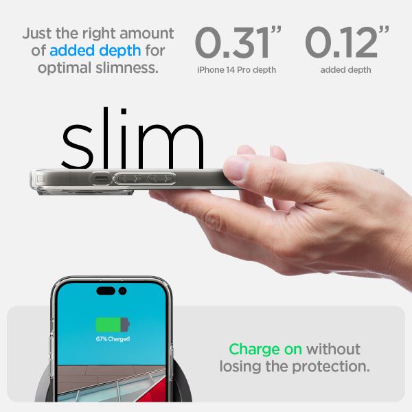 Spigen Ultra Hybrid Back Cover Apple iPhone 14 Pro - Crystal Clear