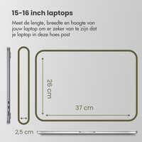 Accezz Laptophoes 15-16 inch - Laptopsleeve - Zwart