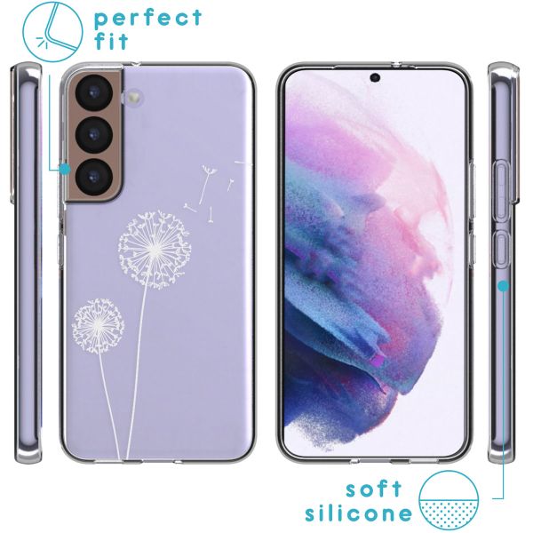 imoshion Design hoesje Samsung Galaxy S22 - Paardenbloem - Wit