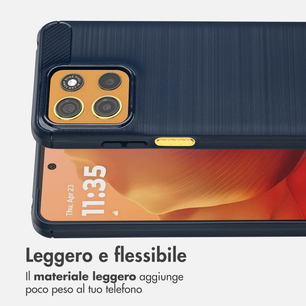 imoshion Brushed Backcover Motorola Moto G15 / G15 Power - Donkerblauw