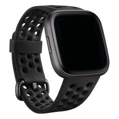 Fitbit Sport siliconen band Fitbit Versa / Versa 2 / Versa Lite - Maat S - Zwart