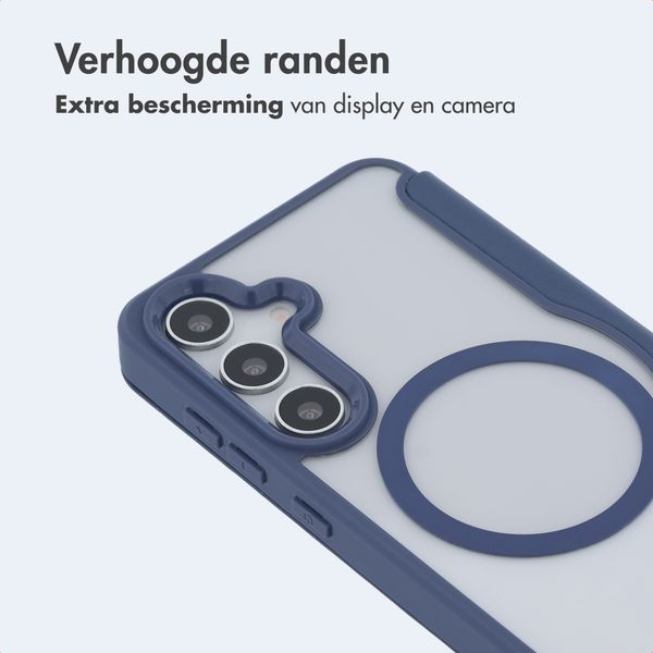 imoshion Transparante Bookcase met MagSafe Samsung Galaxy S25 / S24 - Blauw