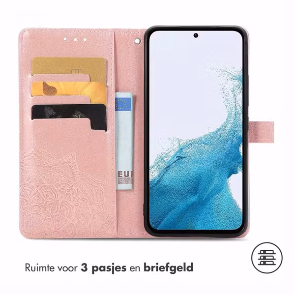 imoshion Mandala Bookcase Samsung Galaxy A26 - Rosé Goud