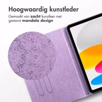imoshion Mandala Bookcase Apple iPad Air 11 inch (2025) M3 / (2024) M2 / Air 5 (2022) / Air 4 (2020) - Lila