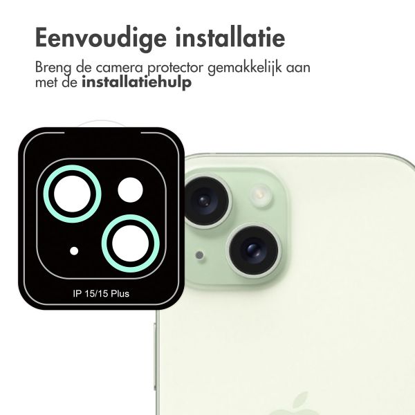 imoshion 2 Pack Camera lens protector Apple iPhone 15 / 15 Plus - Green