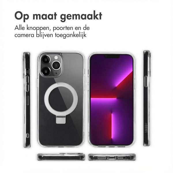 Accezz Ring Stand Backcover met MagSafe Apple iPhone 13 Pro Max - Transparant