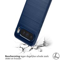 imoshion Brushed Backcover Google Pixel 10 Pro XL - Donkerblauw