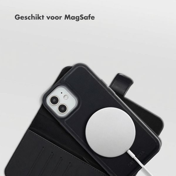 Selencia Olyn Uitneembare Bookcase met MagSafe Apple iPhone 12 (Pro) - Zwart