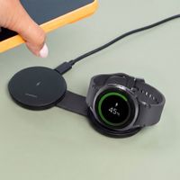 imoshion 2-in-1 Draadloze Reisoplader 25W - Smartphone / Oordopjes / Samsung Watch - Qi2.2 - Zwart