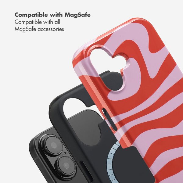 Selencia Vivid Back Cover with MagSafe Apple iPhone 16 - Dream Swirl Pink