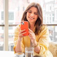 Accezz Liquid Silicone Backcover Apple iPhone SE (2022 / 2020) / 8 / 7 - Nectarine