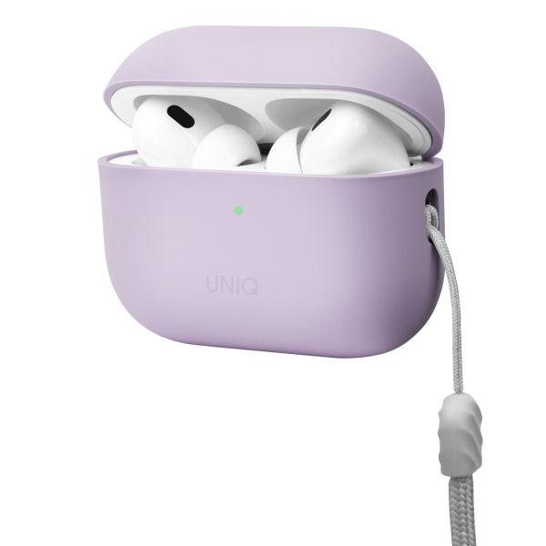 Uniq Lino Hybrid Liquid Silicone Case Apple AirPods Pro 2 - Lilac Lavender