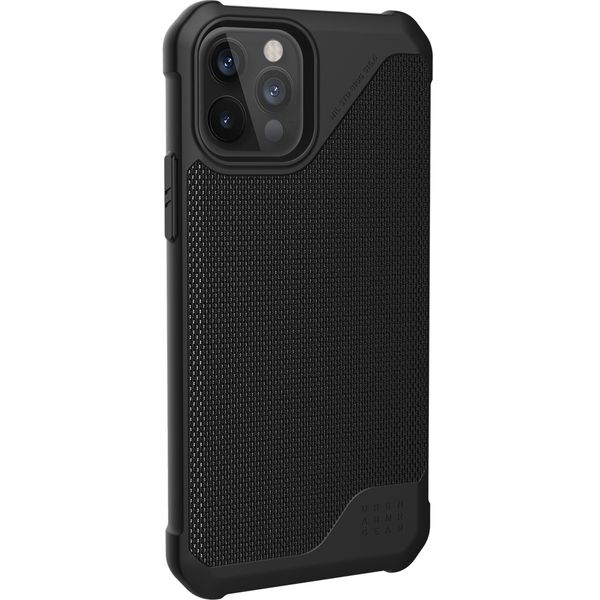 UAG Metropolis LT Backcover iPhone 12 (Pro) - Kevlar Black