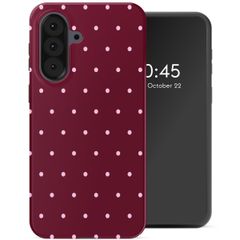 Selencia Vivid Backcover Samsung Galaxy A37 (5G) - Happy Dots Burgundy