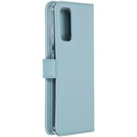 Selencia Echt Leren Bookcase Samsung Galaxy S20 - Air Blue