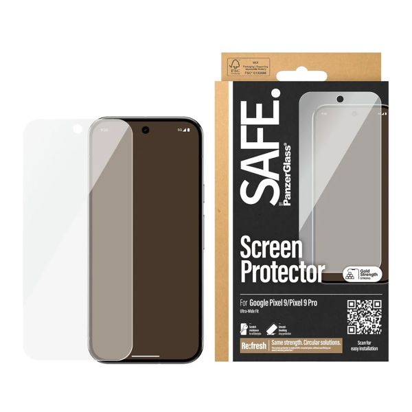 SAFE by PanzerGlass Ultra-Wide Fit Screenprotector Google Pixel 9 / 9 Pro