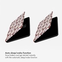 Selencia Vivid Tablet Case Apple iPad 11 (2025) 11 inch A16 / iPad 10 (2022) 10.9 inch - Choco Flower Pop