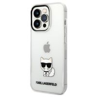 Karl Lagerfeld Hardcase Backcover Choupette iPhone 14 Pro Max - Transparant