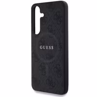 Guess Classic 4G Logo Backcover met MagSafe Samsung Galaxy S25 - Zwart