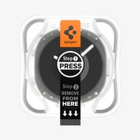 Spigen EZ FIT Glas.tR Screenprotector met applicator Samsung Galaxy Watch 9 / Watch 8 - 44 mm - Transparant
